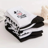 5 Pairs Cute Cartoon Printed Women's Ankle Socks