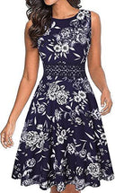 Vestido plisado estampado con bolsillos