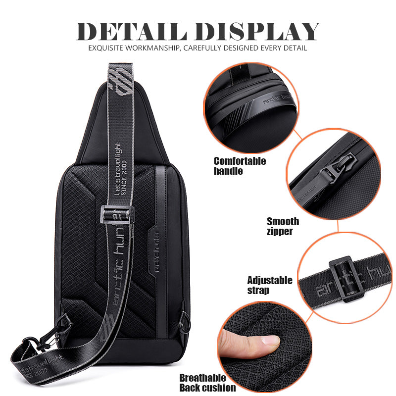 New Men's Chest Bag Creative Storage Single Shoulder Messenger - Dazpy