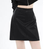 Schicker High Waist Minirock aus Kunstleder für Damen – Herbst/Winter Kollektion