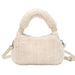 Plush Faux Fur Hobo Handbag