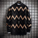 Fashion Personality Half Turtleneck Sweater Men's Top