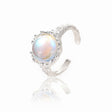 Design Sterling Silver Ring With Moonlight Stone For Women - Dazpy