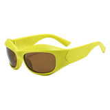 Stilvolle übergroße Unisex-Sport-Punk-Sonnenbrille