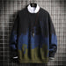 Men's Korean Style Trendy Round Neck Sweater