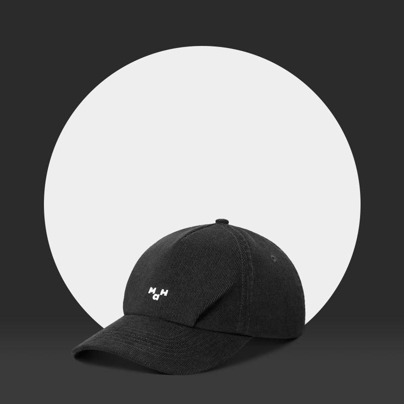 Gorra de béisbol con visera de pana