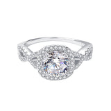 Women's Stylish Round Moissanite Ring - Dazpy