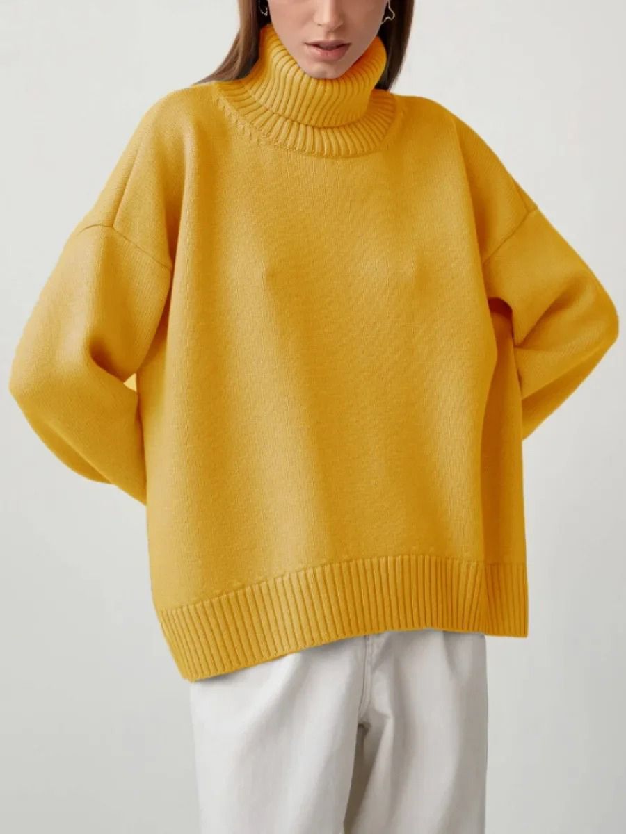 Lässiger Oversize-Strickpullover für Damen