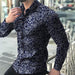 Men's Shirt Young And Middle-aged Business Base Lapel Long Sleeve Shirt