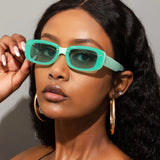 Candy Color Rectangle Sunglasses