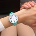 Fashion Casual Personality Couple Round Small Disc Watch - Dazpy