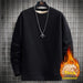 Men's Warm Lambskin Round Neck Hoodie