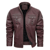 PU Leather Jacket Spring And Autumn Men's Jacket