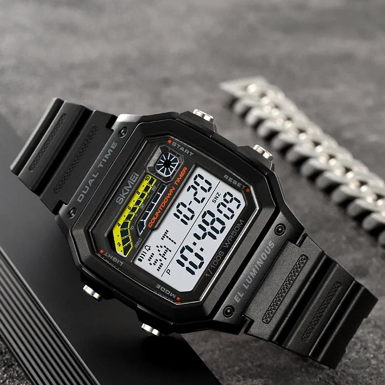 Reloj deportivo digital militar para hombre