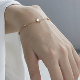 White Butterfly Shell Bubble Bracelet - Dazpy