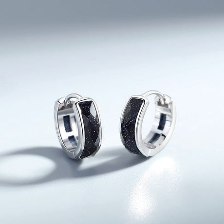 Men's Fashion Sterling Silver Earrings - Dazpy