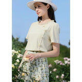 Chic Floral Short Sleeve T-Shirt