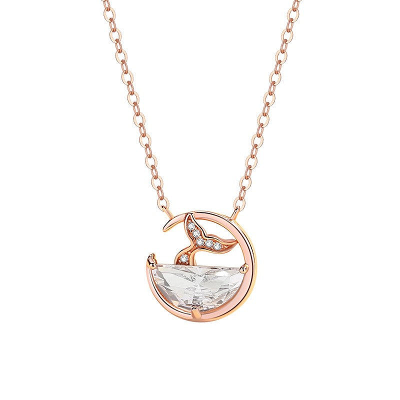 Whale Alloy Fashionable Versatile Necklace - Dazpy