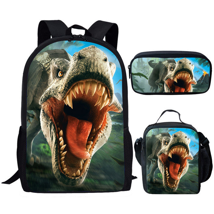 Backpack Dinosaur Schoolbag Children's Meal Bag - Dazpy