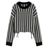 Chic Striped Wool-Blend Pullover