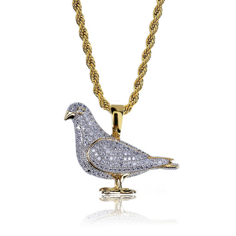 Micro Zirconia Two-color Hipster Animal Necklace - Dazpy