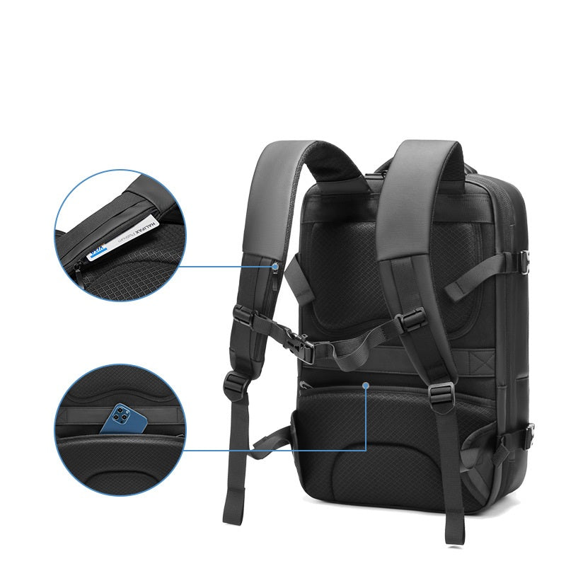 New Men's Backpack With Large Capacity Waterproof Outdoor Travel Bag That Can Be Expanded - Dazpy