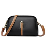 Luxury Genuine Leather Crossbody Bag for Women - Soft Cowhide Messenger Bag with Elegant Flap Closure