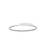 S925 Sterling Silver Diamond Inlaid Super Flash Bracelet For Women - Dazpy