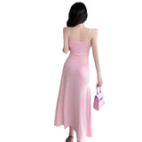 Slim-fit Sling Long Slit Dress Women