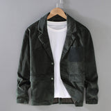 Retro Corduroy Cotton Suit Casual Loose Men's Jacket