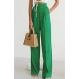 Elegant High-Waist Wide-Leg Palazzo Trousers for Women