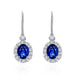 Royal Blue Earrings Classic Retro All Over - Dazpy