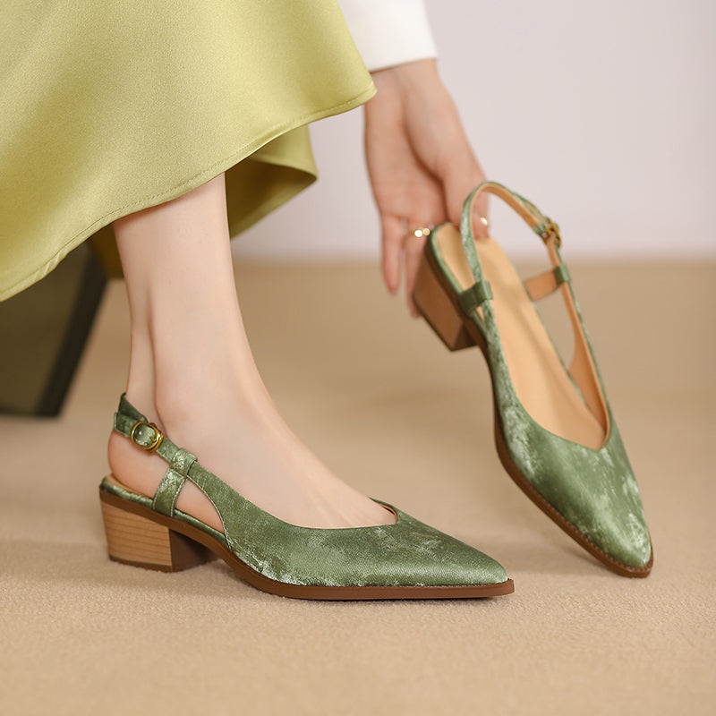 Schicke Slingback Pumps aus Leder