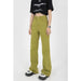 Green High Waist Korean Fashion Denim Pants