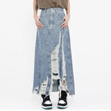 High Waist Denim Skirt