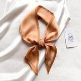 Luxury Silk-Feel Narrow Scarf