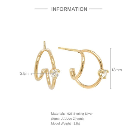 Women's Simple Smooth Bull Horn Earrings - Dazpy