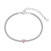 S925 Sterling Silver Diamond Love Bracelet Female - Dazpy