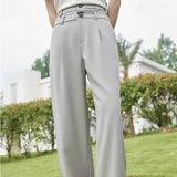 Pantalones casuales de pierna ancha esenciales