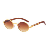 Ovale Vintage-Sonnenbrille