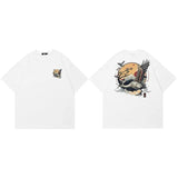 Harajuku Crane Graphic Unisex T-Shirt