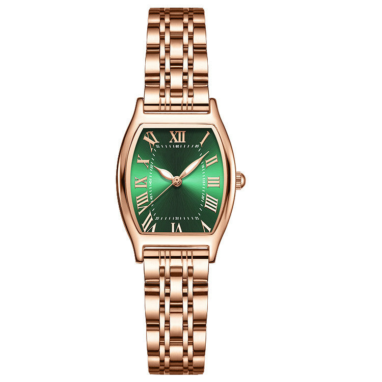 Women's Fashion Simple Rose Gold Steel Watch - Dazpy