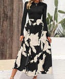 Women's Sleeveless Printed Ruffle Dress