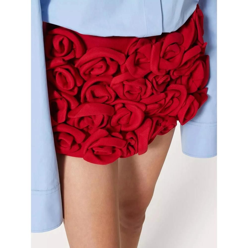 High Waist Patchwork Applique Slimming Shorts for Women