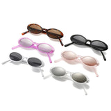 Gafas de sol ovaladas retro elegantes para mujer