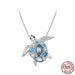 New S925 Silver Turtle Necklace Female - Dazpy