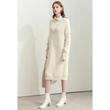 Minimalist Women's Midi Knitted Dress