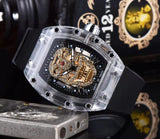 Dunhuang Popular Men's Business Watch Ghost Punk Diamond Transparent Case - Dazpy