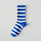 Trendy Baumwollblaue Harajuku Socken