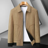 Plus Size Corduroy Thickened Coat Overweight Man Jacket